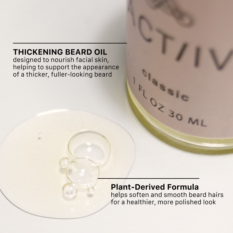 thickening beard oil classic scent overview