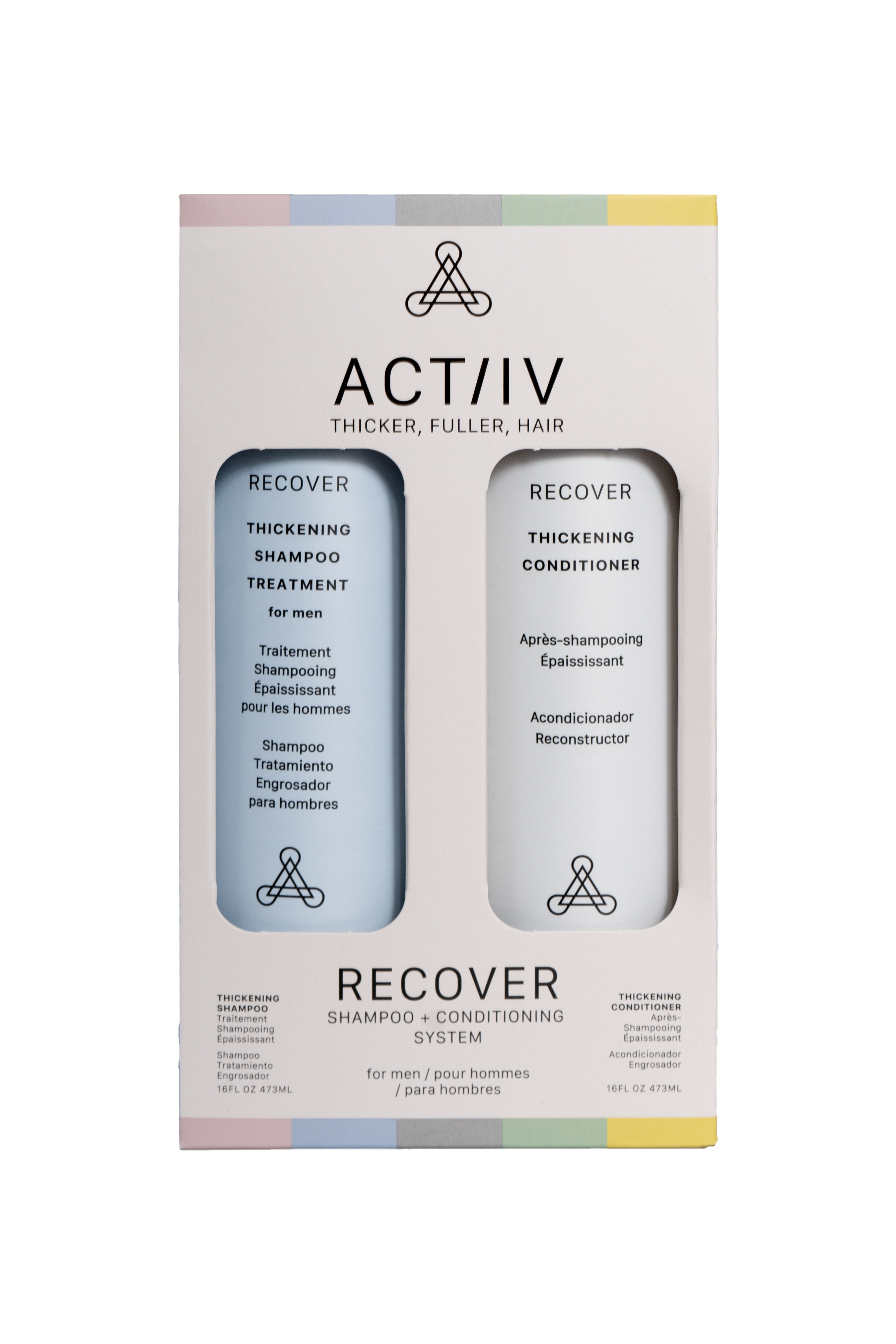 RECOVER 16OZ. MEN'S DUO – Actiiv Hair Science RECOVER 16OZ. MEN'S DUO – Actiiv Hair Science