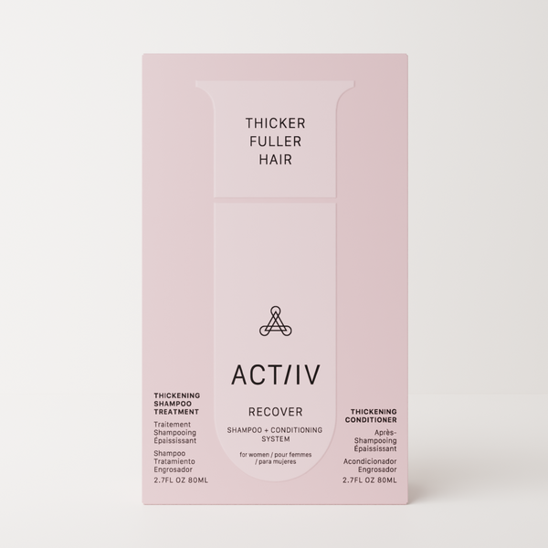 Actiiv 2.7oz Recover for Hair Loss Women Duo Shampoo and Conditioner Box