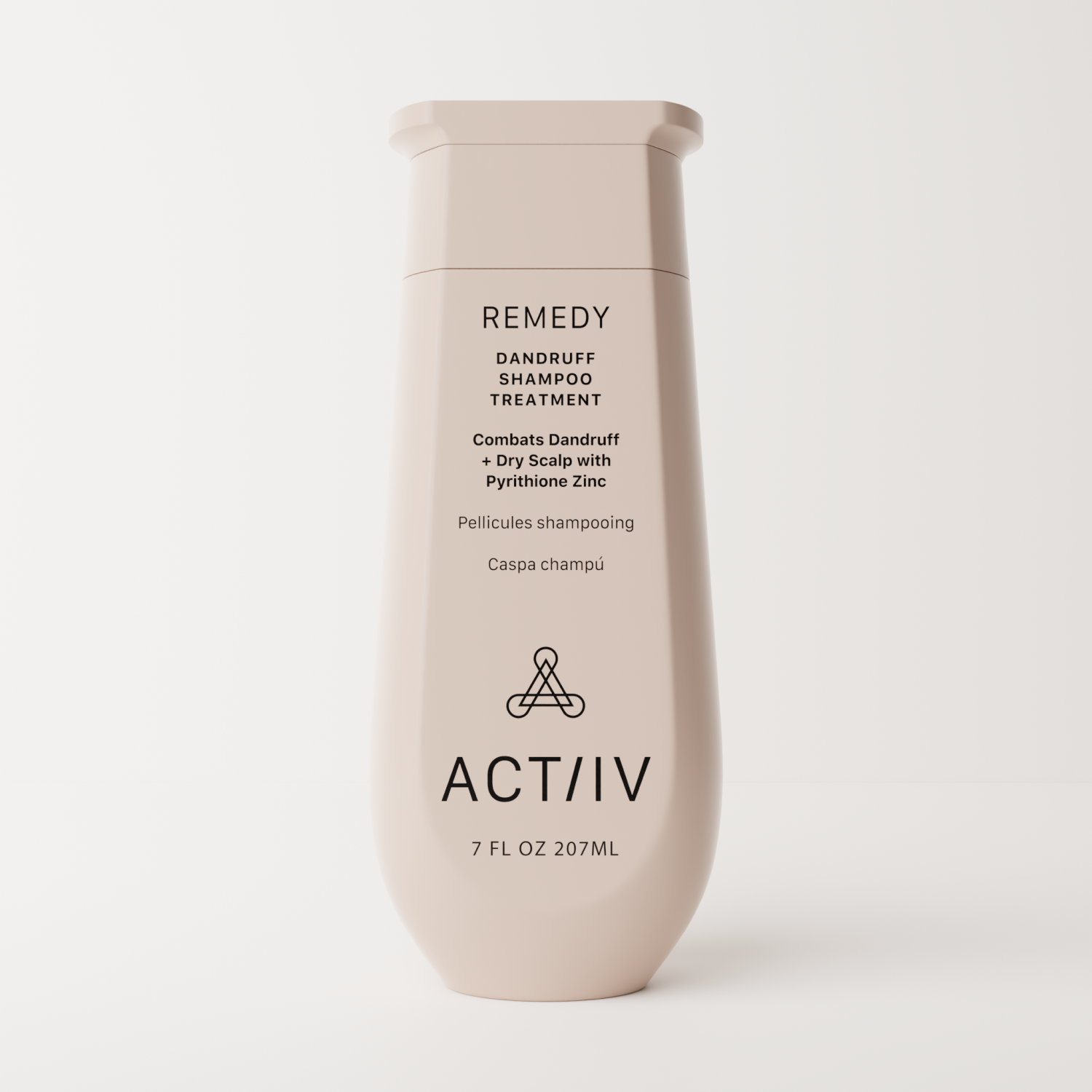 ACT/IV Remedy Dandruff Shampoo Treatment with Pyrithione Zinc – 7 fl oz (215ml) bottle for anti-dandruff hair care