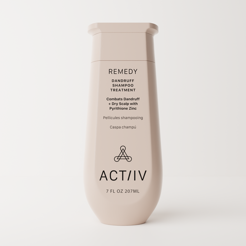 ACT/IV Remedy Dandruff Shampoo Treatment with Pyrithione Zinc – 7 fl oz (215ml) bottle for anti-dandruff hair care