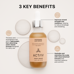 key benefits for actiiv water-based thickening hair serum