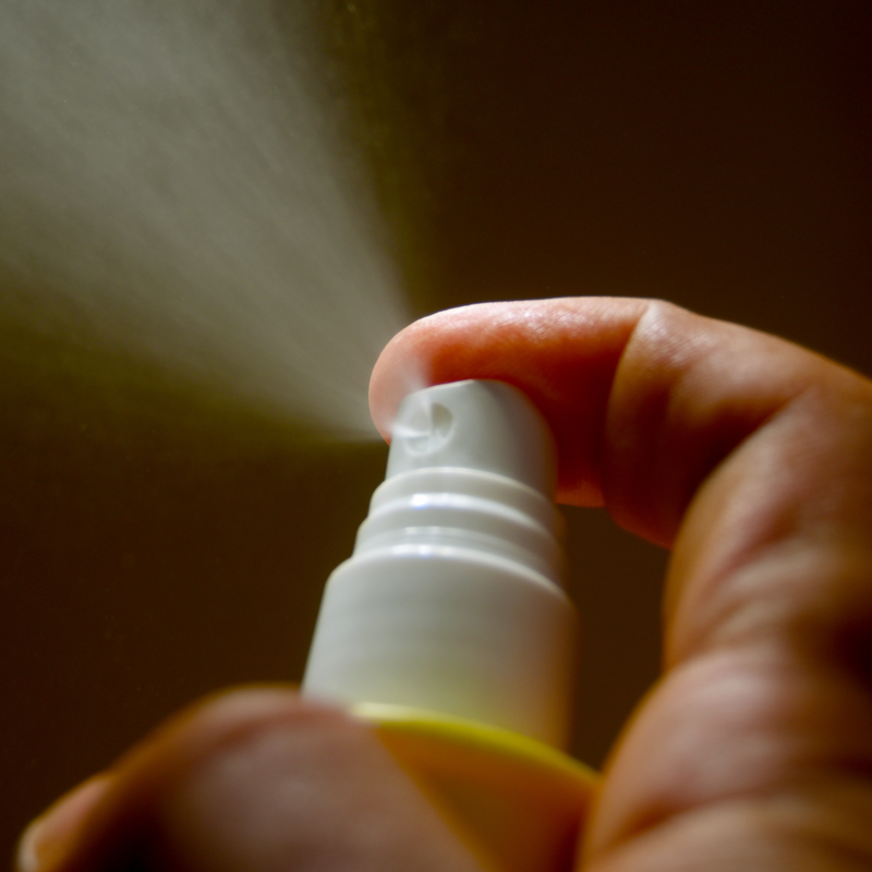 Defense SPF Hair scalp and skin spray spray shot