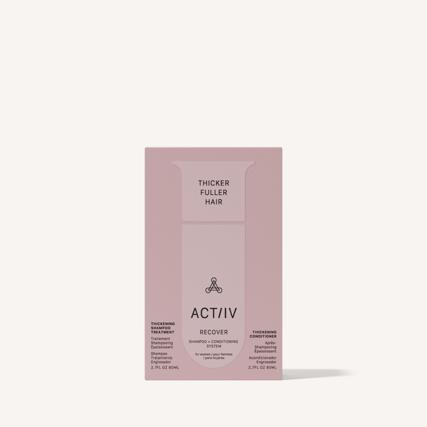 ACTIIV Recover Thickening Shampoo and Conditioner Travel System for Women 2.7 oz hair thickening treatment kit