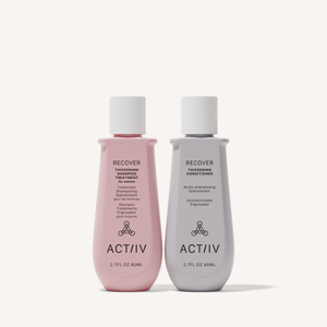 ACTIIV Recover thickening shampoo and conditioner travel set for women to support fuller, thicker-looking hair
