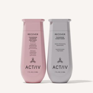 ACTIIV Recover Thickening Shampoo Treatment for Women and Thickening Conditioner duo, plant-based hair care system for fine and thinning hair, 7 oz bottles