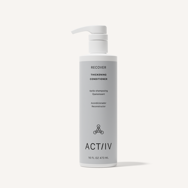 ACTIIV Recover Thickening Conditioner 16 oz pump bottle for fine and thinning hair, plant-based thickening hair care treatment