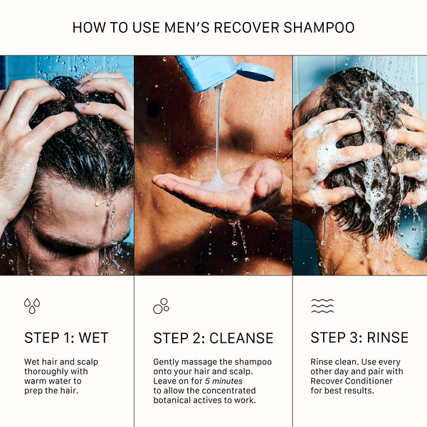 How to use ACTIIV Recover Men Thickening Shampoo Treatment for optimal scalp cleansing and hair density support