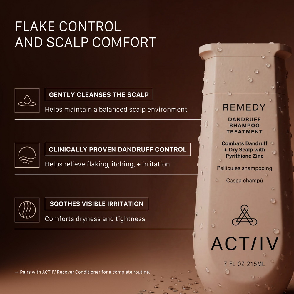 ACTIIV Renew Healing Shampoo Treatment 7 oz bottle for damaged hair and scalp care, plant-based restorative shampoo