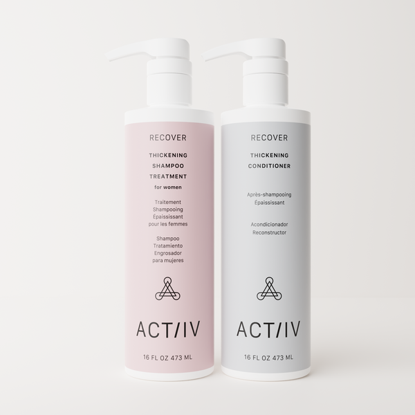 RECOVER 16OZ. THICKENING WOMEN'S DUO Shampoo and Conditioner Bottles