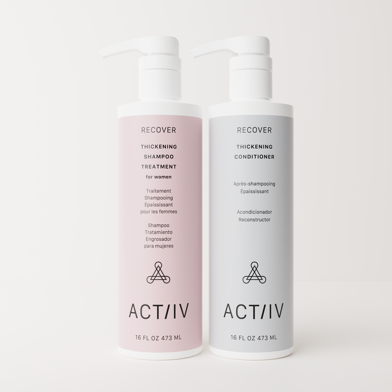 RECOVER 16OZ. THICKENING WOMEN'S DUO Shampoo and Conditioner Bottles